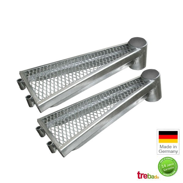 Stufenset 2 x K1 182, Stahlstufe 80 cm